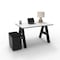 We'Re It A-Frame Writing Desk W/ Storage, 30 in D X 30 in H, 48 in W X Laminate AF4830-PED-459 - alternate 4